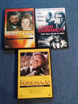 3 Filmy DVD Noce i dnie, Układ zamknięty Kingsajz