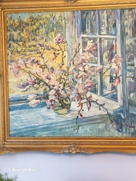 Kaplanski Jerzy  obraz magnolie,duży obraz