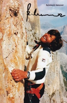 Alpinizm - Reinhold Messner - autograf