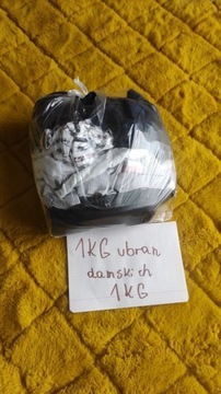 Paka ubrań damskich używane 1 Kg