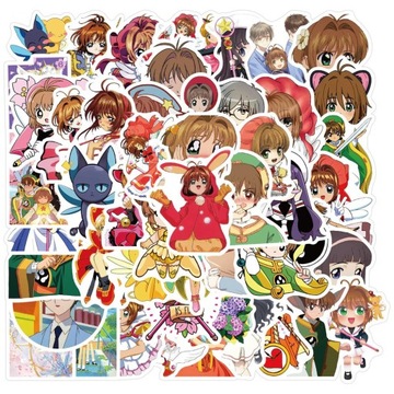 Naklejki Cardcaptor Sakura Anime Manga 50 sztuk