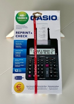 Nowy Casio HR-150RCE Kalkulator z drukarką