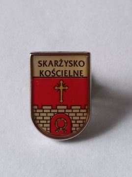 Herb gmina Skarżysko Kościelne przypinka pin