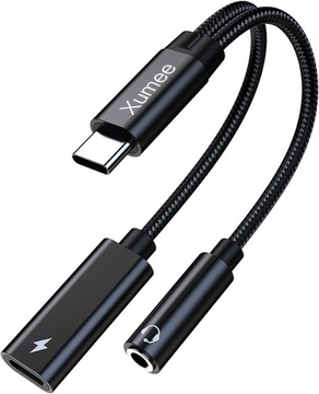 Adapter słuchawek i ładowarki z USB - C na 3,5 mm