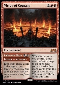 MTG Virtue of Courage // Embereth Blaze