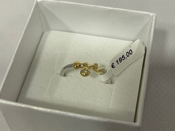 Pierścionek b.złoto Pr750 2,57g z diament.0,012ct*