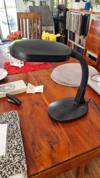 Stara wielka duża lampa na biurko PRL DDR 