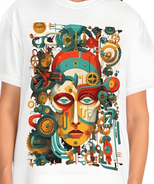 T-shirt thsirt cyberpunk |cyborg android humanoid