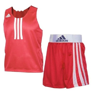 ADIDAS BOKS BOXING STRÓJ BOKSERSKI CZERWONY RED