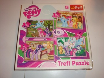 Puzzle Trefl 4 in 1 My Little Pony 