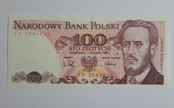 100 zł waryński prl 1988