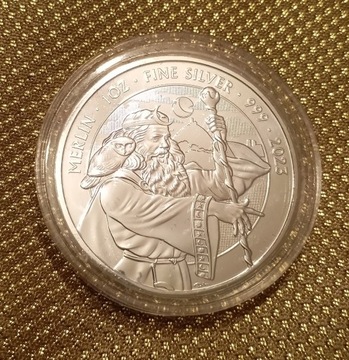 2 Funty W. Brytania Merlin srebro 999 z 2023r.