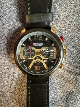 Curren zegarek męski ZC027B czarny złoty