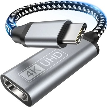 Przejściówka Adapter typu USB C na HDMI 4K