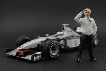 Bernie Ecclestone Figurka 1:18 Hotwheels Ferrari