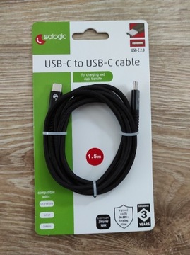 Szybki kabel USB C - USB C SOLOGIC 