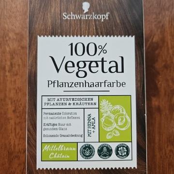 Schwarzkopf 100% vegetal farba do włosów 
