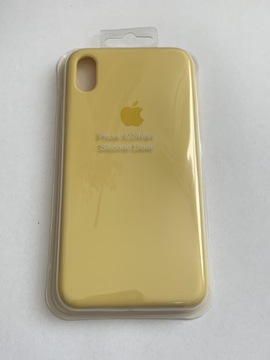 Plecki Apple silicone Case IPhone XS Max żółty