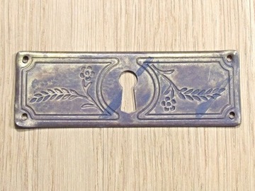 Szyld w stylu secesyjnym 95 mm z otworem na klucz