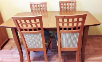 Zestaw stół oraz 8 krzeseł