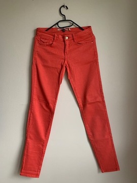 Pomarańczowe spodnie jeansy ZARA TRF 34 XS