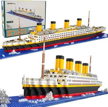 Klocki TITANIC Zestaw 1860 szt. Statek DIY