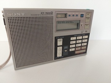 Radio globalne SONY ICF7600D SSB z zasilaczem