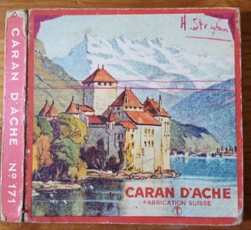 Stare opakowanie kredki Szwajcaria Caran D'ache