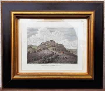 Miedzioryt barwny 1792, Zamek Dunamase
