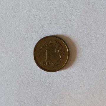 Numizmatyka moneta 1 grosz destrukt kolekcje
