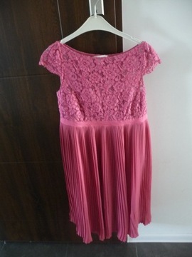 Elegancka plisowana sukienka ciążowa H&M - roz. S