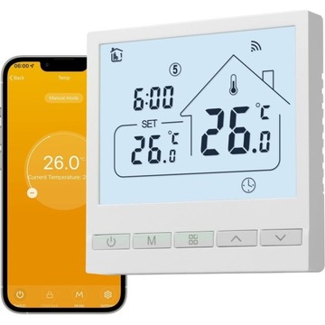 Sterownik termostat SMART  Wi-F TOL47WIFI-WPB