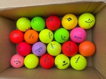Używane piłki golfowe kolorowe mix znane marki
