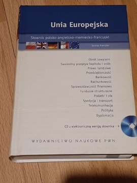 Unia Europejska Słownik polsko- angielsko- niemiecko francuski