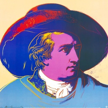 Andy Warhol,Goethe,litografia,1983