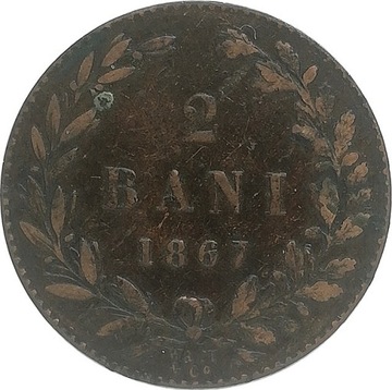 Rumunia 2 bani 1867, KM#2.2