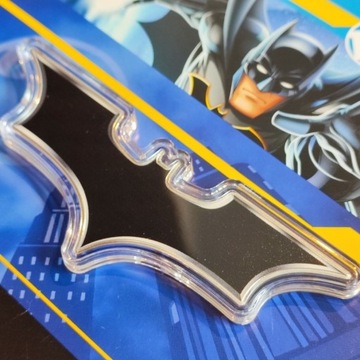 Srebrna moneta Batman Batarang kolorowana BOX DC