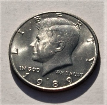 1/2 dolar 1989 P half dollar Kennedy Stan!!!