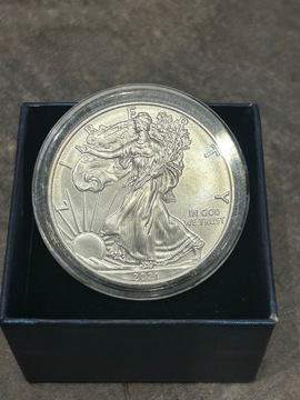 Srebrna moneta Amerykański Orzeł typ A 2021