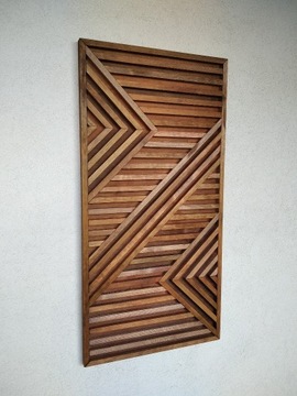 3D obraz przestrzenny dekoracja drewno 80x40 cm 