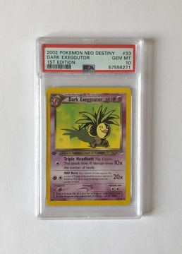 PSA 10 Pokemon Dark Exeggutor Neo Destiny 1st edit