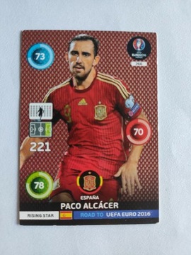Karta Paco Alcacer UEFA Euro 2016