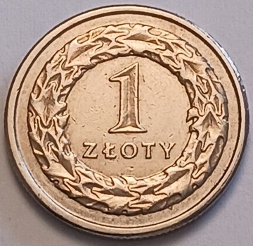 1zł złoty 2008 r. niski  nakład 5 000 000 szt.