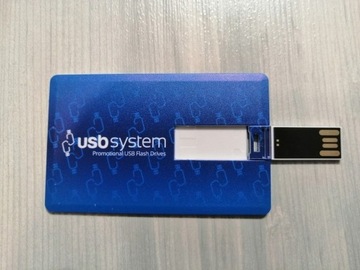 Pendrive typu karta pamięć USB 8GB, płaski. Nowy.
