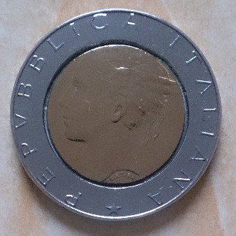 500 lirów 1989 r. Włochy - st -1/+2