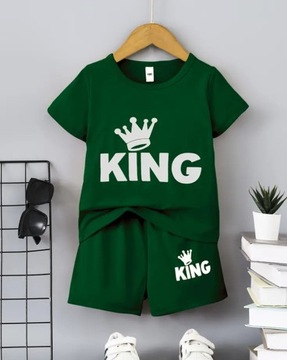Zestaw dla chłopca koszulka+spodenki KING