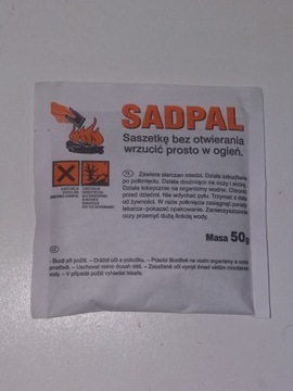 Dopalacz sadzy 50g czyści piec i komin Sadpal