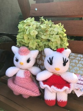 Hello kitty Maskotka Kotek handmade amigurumi