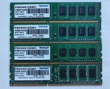 Pamięć PATRIOT DDR 4 4x4GB