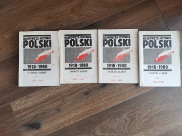 Najnowsza Historia Polski 1918 - 1980 Tom I - IV 